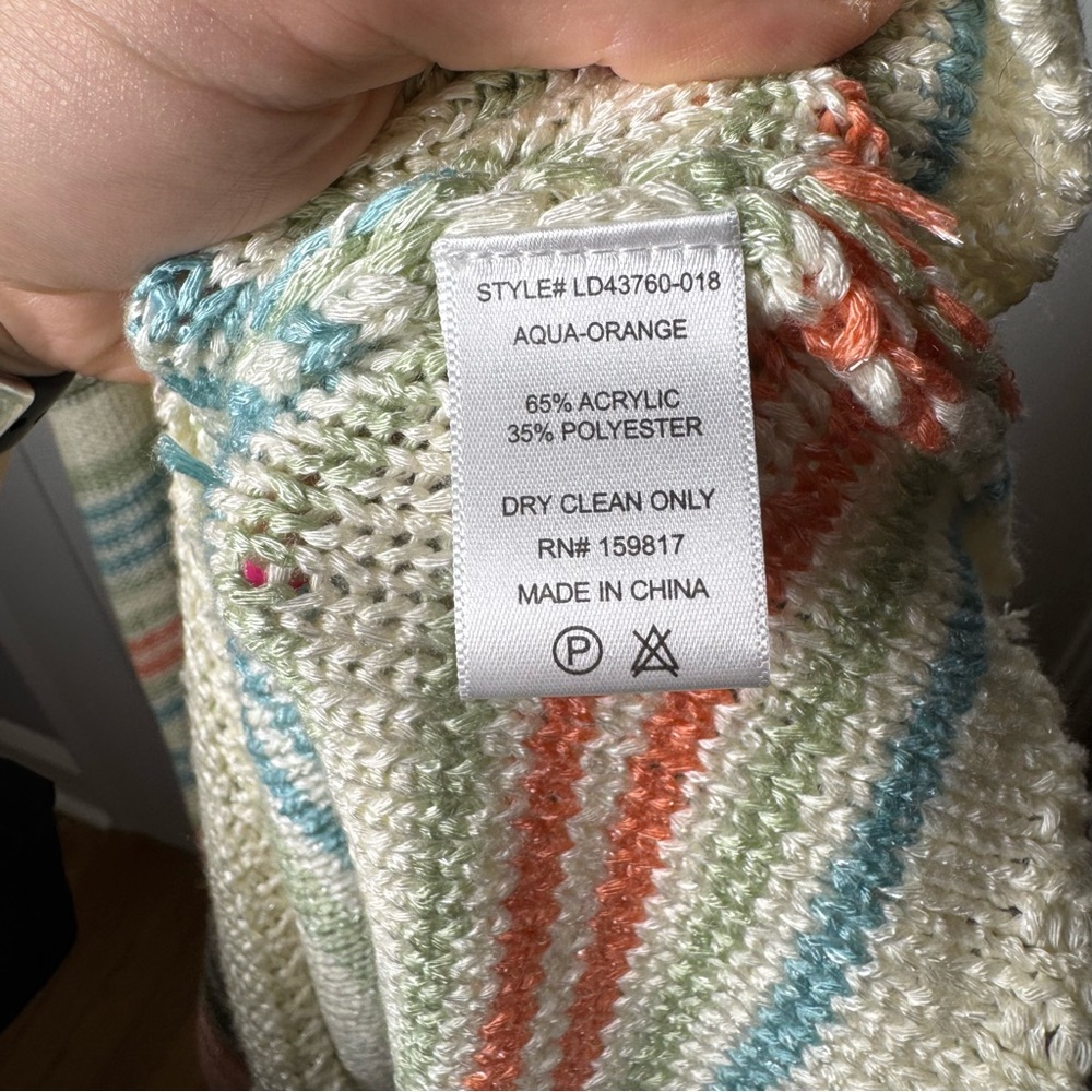 Altar’d State Swim Striped Multicolor Knit Maxi Dress Size XL NEW - Picture 12 of 13